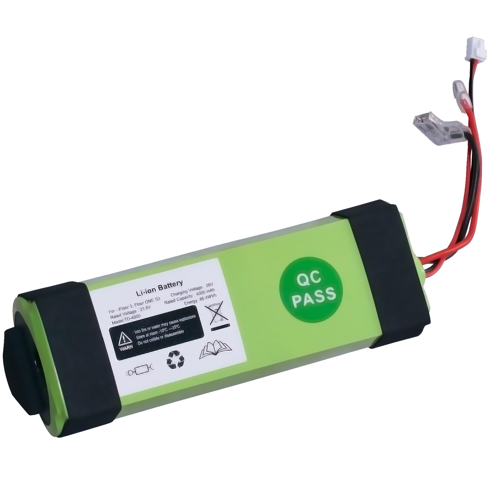 Photo 1 of 4.0Ah Battery Replacement Compatible with Tineco iFloor 3, Floor ONE S3, Floor one S3 Breeze Cordless Wet Dry Vacuum Cleaner