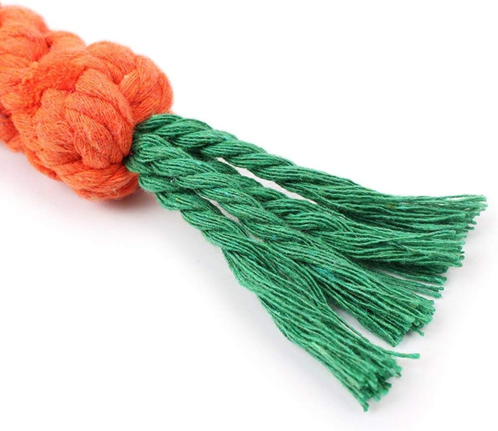 Amazon Co Jp ペット用品 ペットの犬のおもちゃにんじんの形ロープ子犬チューおもちゃオレンジ ペット用品