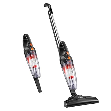 Kealive Staubsauger Beutellos, Handstaubsauger mit Kabel, 800W, 15Kpa Saugleistung, HEPA Filter, Bodendüse, Upgrade-Version f