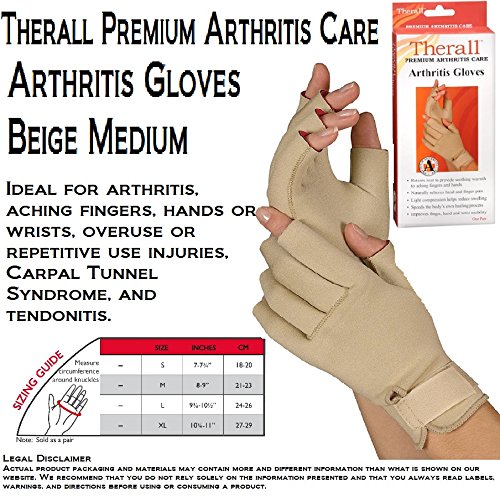 Therall Arthritis Compression Gloves For Hands Medium