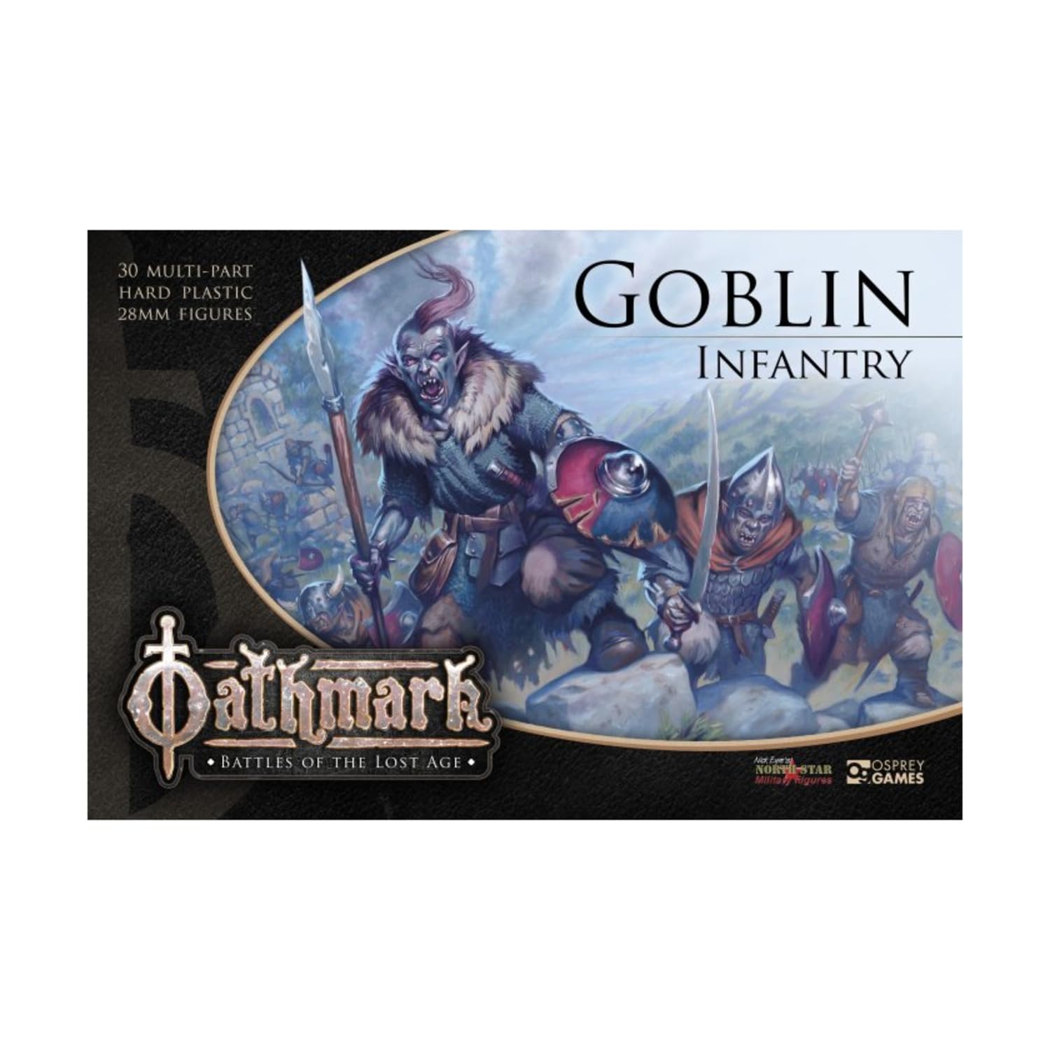 Oathmark Goblin Infantry 28mm Unpainted Unassembled Fantasy Miniature Goblin Infantry