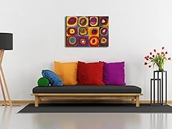 Wieco Art Squares with Concentric Circles Large