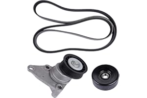 GELUOXI Serpentine Belt Drive Kit with Tensioner & Idler Pulley Replacement for Chevy Tahoe Silverado GMC Sierra Yukon XL 150