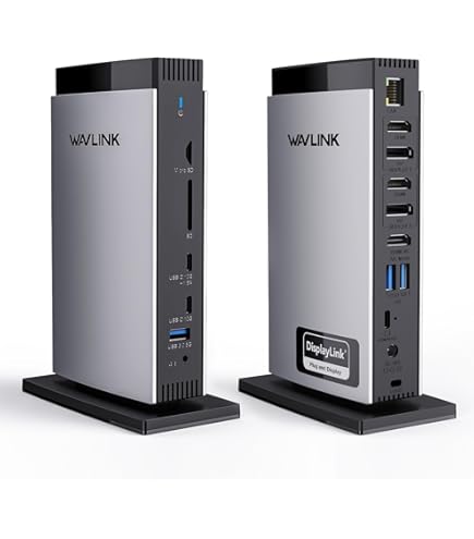 Amazon.com: WAVLINK Laptop Docking Station 3 Monitors(Max
