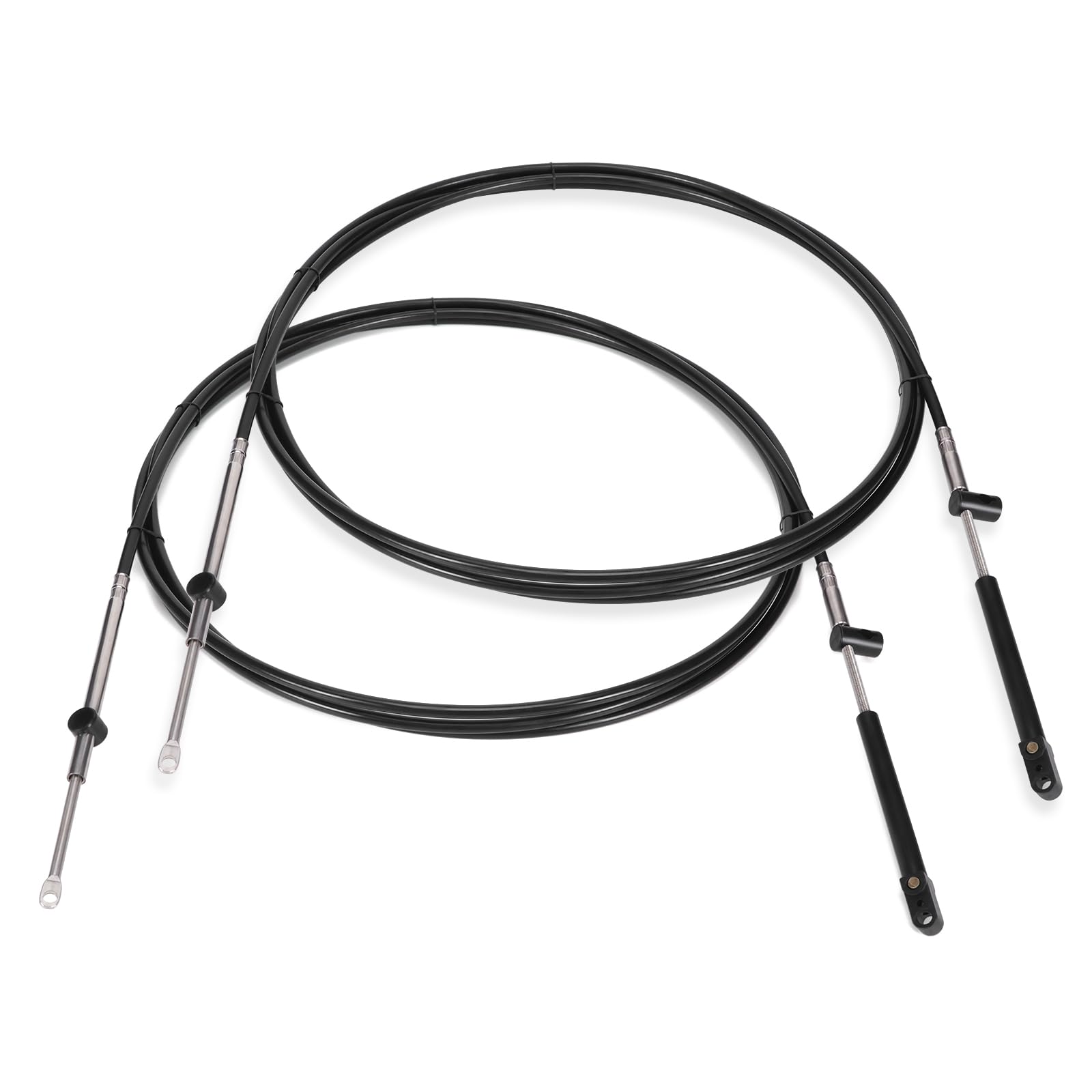 Photo 1 of Atesilor 2pcs 16FT Gen1 Boat Throttle and Shift Cables Compatible with Mercury MerCruiser Marine Force Outboard Engine 600A Controller, Replace CC17916