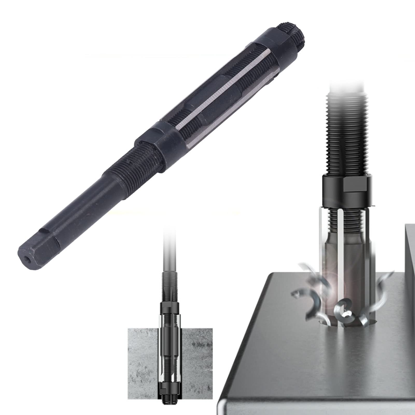 Adjustable Hand Reamer,23-26mm High Speed Steel Expanding Reaming Cutting Tool,9SiCr Hand Milling Cutter Tool for Drilling Machines Industrial Use