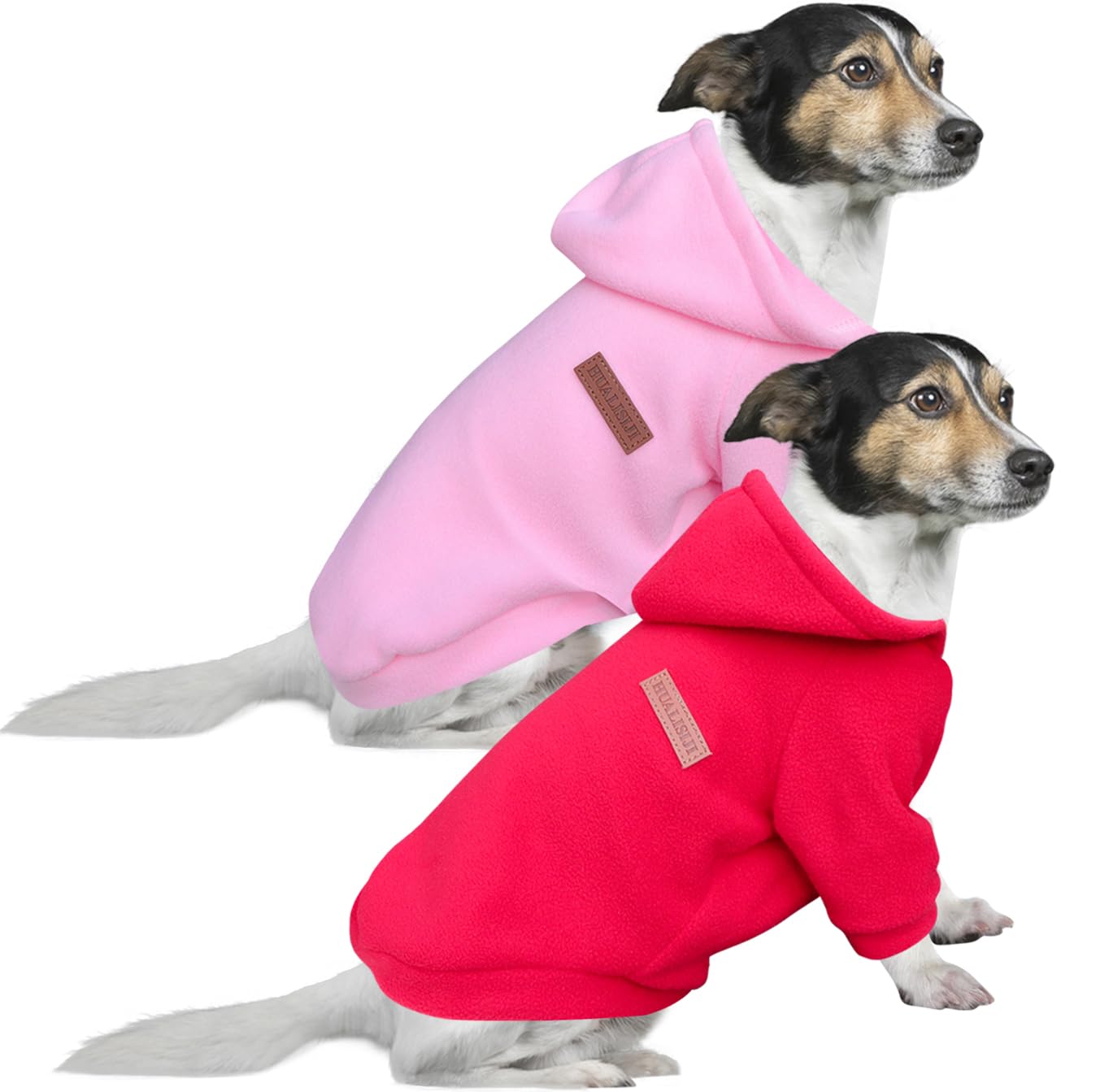 HuaLiSiJi Dog Hoodie Dog Sweatshirt Elasticity Fabric is Quite Comfortable, Soft and Warm for the Animal and Easy to Wear (Pink+Red, 3XL)
