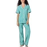 PajamaGram Women’s Pajamas - PJ For Women Set, Short Sleeve, 100% Cotton