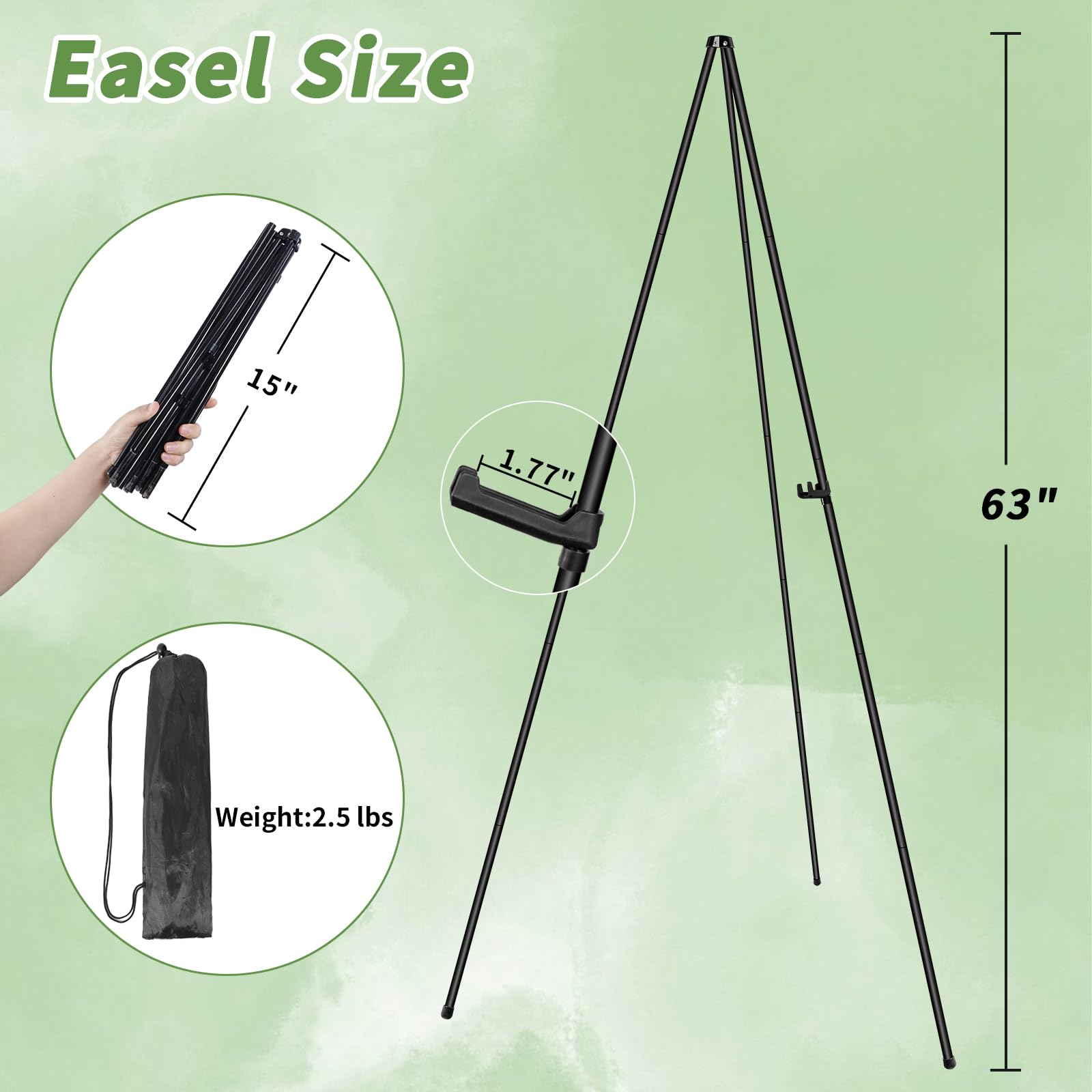 PUJIANG Easel Stand for Signs,63
