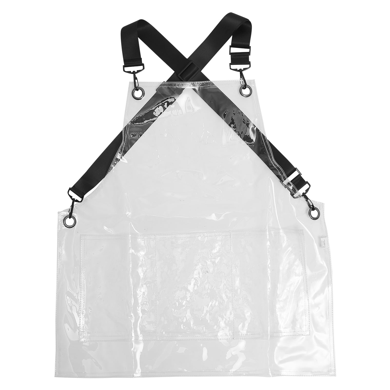 Beaupretty Barber Apron Oil Resistant Clear Apron Dishwashing Transparent Hair Cutting Salon Adjustable Hairdressing s Tpu Universal Men Women