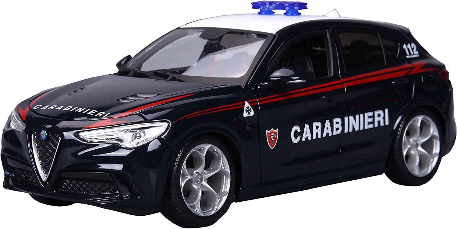 Brago Italy Police Car Mini Car 1/24 Alfa Romeo Stelbio 2017 Calavieri [Parallel Import]