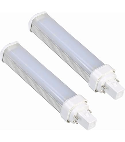 Ampoule CFL GX24Q-1 13W 6000K | Fluorescente Compacte 4 Broches, Blanc Froid, économique - Pour Plafonniers, Couloirs