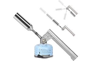 Hotdevil Powerful Butane Grill Torch Extended Outdoor Cooking Folding torch with Adjustable Length & Flame, Campfire Starter, Kitchen Charcoal Lighter torch for BBQ, Grilling, Searing Steak, Camping