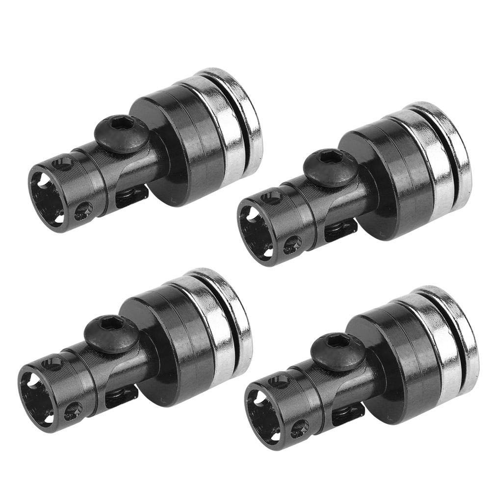 Drfeify 4PCS RC Aluminum Alloy Magnetic Stealth Body Post Mount Accessory Fit for SCX10 4WD 1:10 RC Car Model (Black)