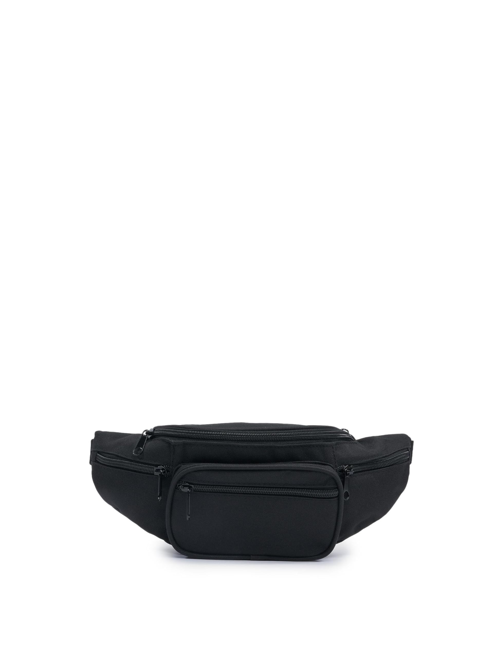 Brandit Waist Belt Bag Bum Bag Hip Shoulder Bag, Black, Standard, Classic