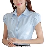 DPO Lady's Cotton Formal Pleated Short Sleeve