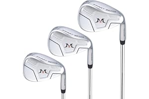 MAZEL Full Face Golf Wedge Set or Individual Golf Wedge 52/56/60 Degree Gap Wedge Sand Wedges Lob Wedge | Solid Shots | No Chunking for All Lies