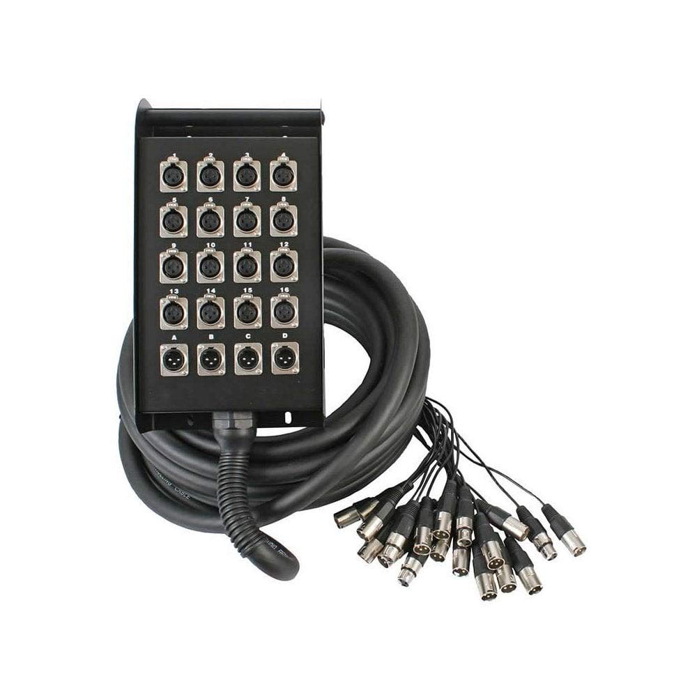 PULSE PLS00326 20 Way 16/4 XLR Multicore Stage Box, 30m