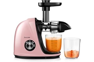 Jocuu Slow Masticating Juicer with 2-Speed Modes - Cold Press Juicer Machine - Quiet Motor & Reverse Function - Easy to Clean