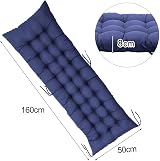 DKIEI Thicken Sun Lounger Cushion 160x50x8cm Blue Anti-Slip Straps view 5