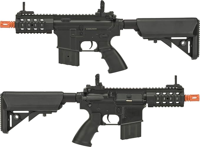 Amazoncom Evike Jggolden Eagle Airsoft Stubby M4 Aeg W