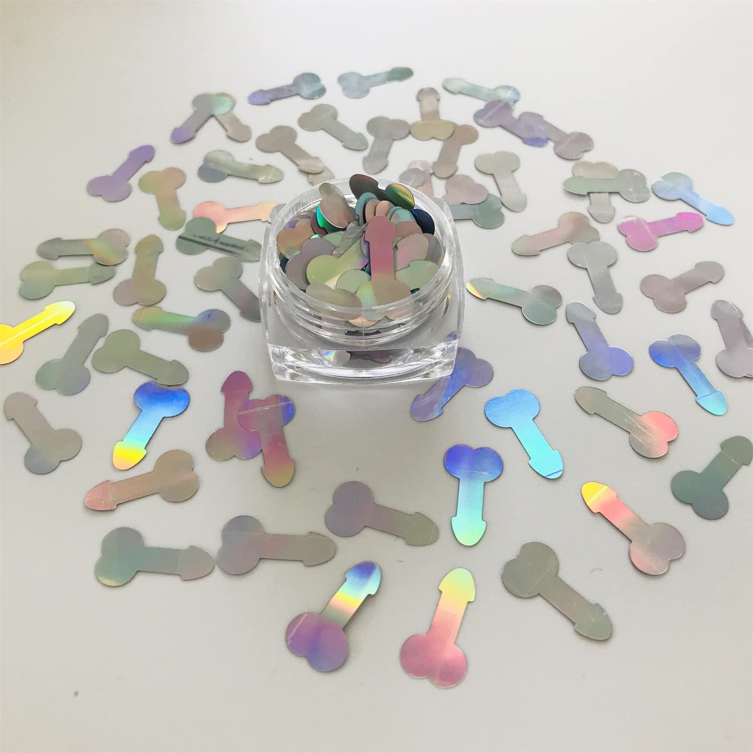 10 Grams/Pack - Funny Shape Sliver Holographic Glitter Sequins for Resin DIY Making Art Craft Nail Makeup Decoration Accessories LB100