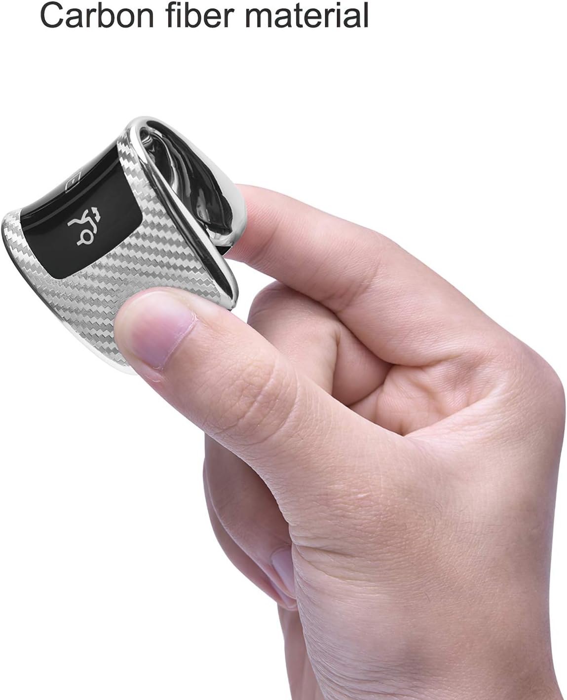 OATSBASF Car Key Cover Compatible with Mercedes Benz,Car Key Box for Benz E Class 2017 S 2018 (Silver-Stripe) - Image 5