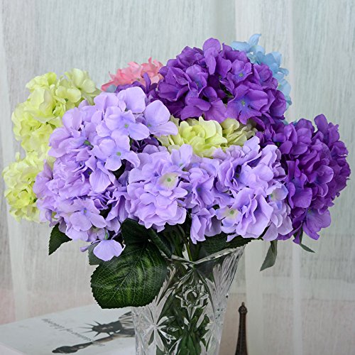 Artificial Silk Flower Arrangement, 6 Head Hydrangea