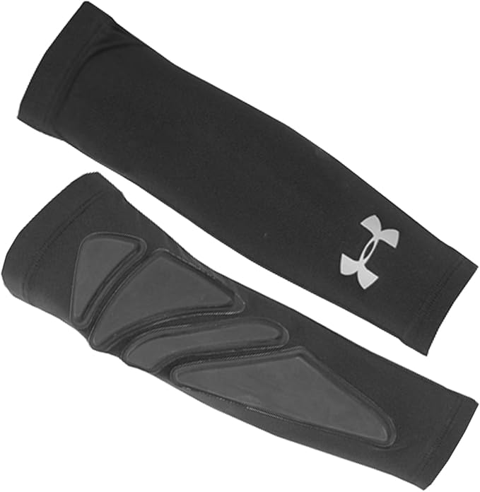UNDER ARMOUR MENS GAME DAY PADDED FOREARM SHIVER PAIR BLACK PAIR SMALL