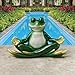 Design Toscano QM13096 Zen Yoga Frog Statue, 12 Inch, Full Color