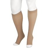 Juzo Soft 2001 Knee-High Compression Stocking 20-30 mmHg Open Toe, Short | Silicone border, ultra-soft, breathable, medical compression stockings for men and women, opaque knit, high wearing comfort
