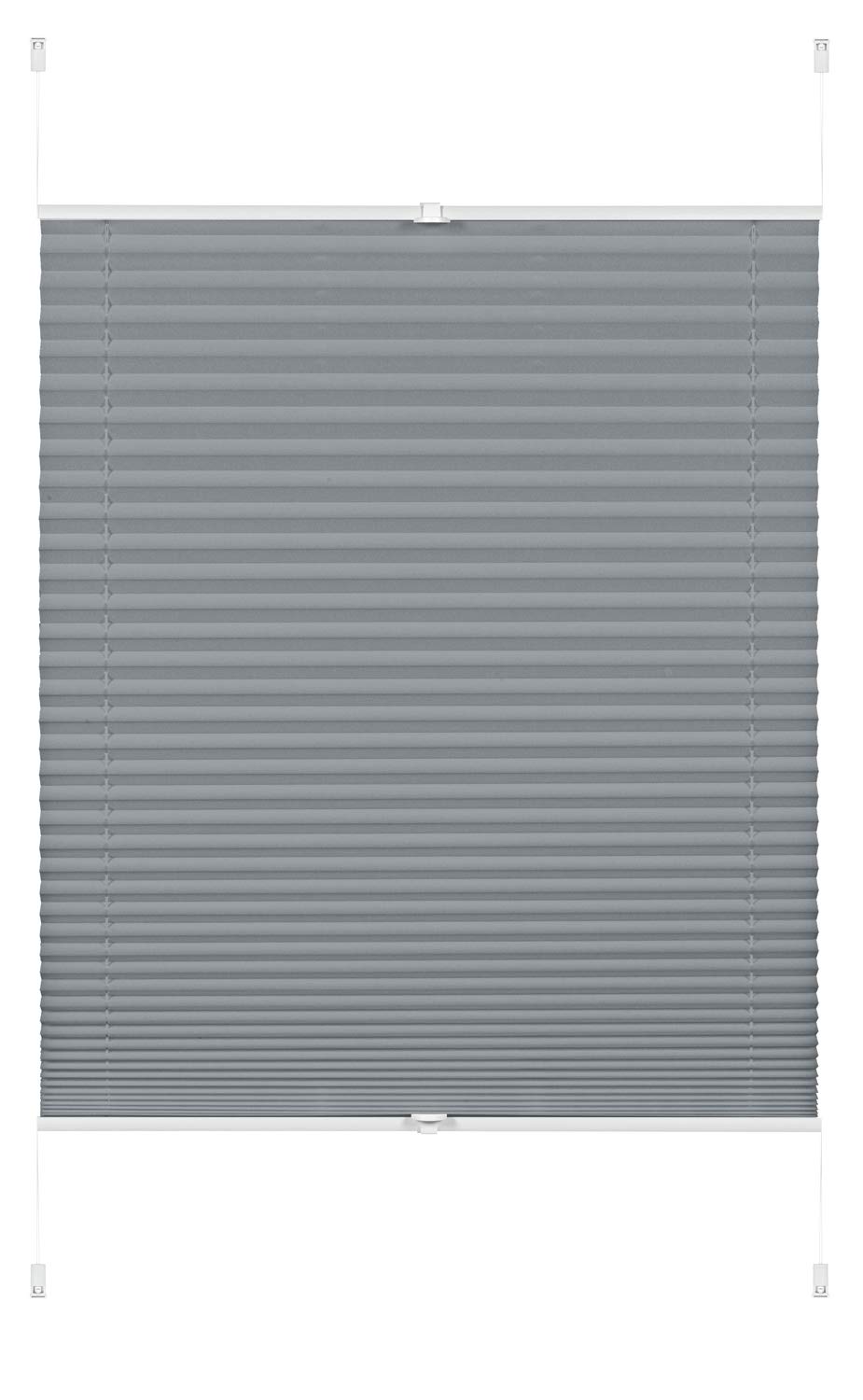 Gardinia Pleated Blind, Polyester Blue, 80 x 130 cm