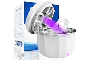 ELFEYE Portable Ultrasonic Retainer Cleaner 80ML,Cleans with just water,42kHz Mini Jewelry Cleaning Machine for all Dental Appliances,Jewelry,Diamonds,Aligner,Whitening Trays,Night Dental Mouth Guard