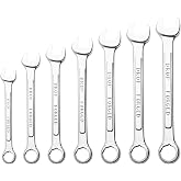 7PCS Double-Ended Metric Wrench Set for Car,6-13mm Combination Wrench Set | Open-End &amp; 12-Point Box End,15&deg; Offset,High-Strength Steel,with Storage Case,Portable,for Auto Repair,for Mechanics