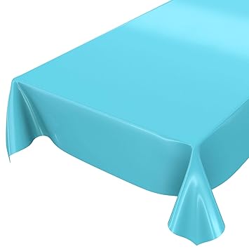 ANRO Wachstuchtischdecke Wachstuch abwaschbare Tischdecke Uni Glanz Einfarbig Türkis 100x140cm