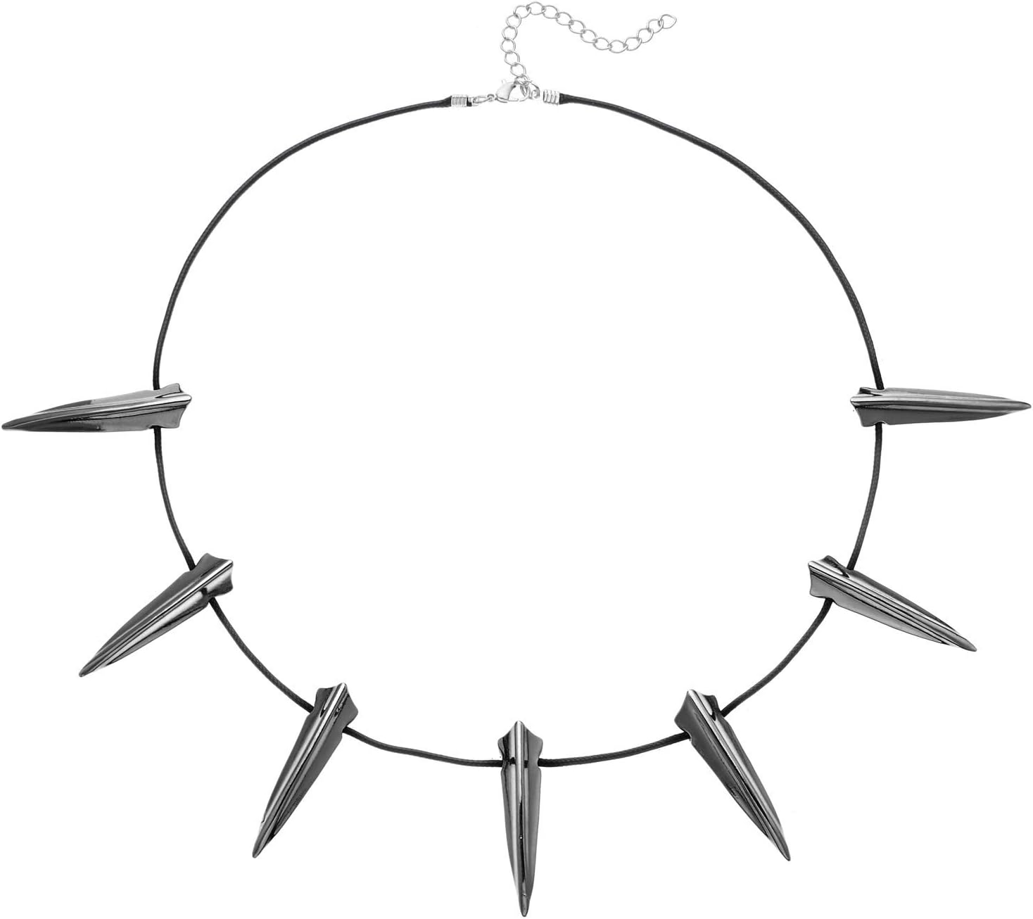 HOMEYU® Cosplay Black Panther Wakanda King T'Challa Pendant Necklace Choker For Men