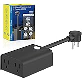 Minoston 800 Series Z-Wave Plug, Outdoor Zwave Smart Plug with 2 Individual Outlets, Waterproof Z-Wave Smart Outlet for Christmas Lights Compatible with SmartThings, Alexa, Zwave Hub Required (MP24Z)