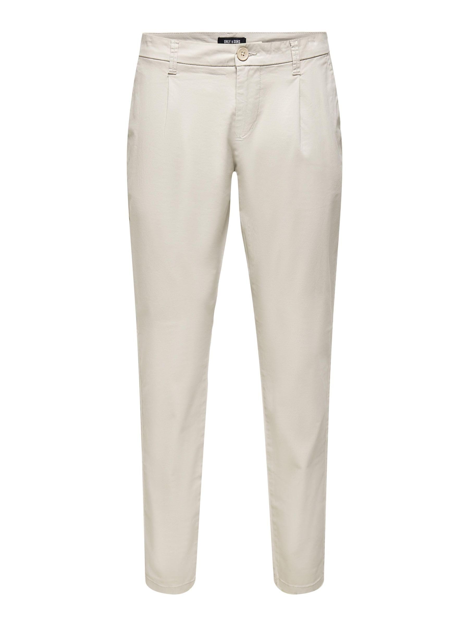 ONLY & SONS Male Chino Classic 3232 Silver Lining
