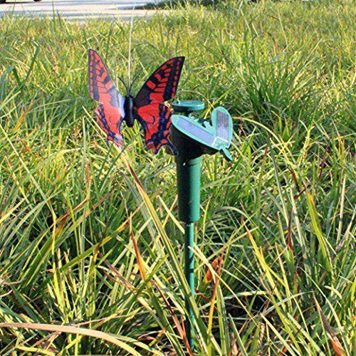 image for LiPing Yard Stake Fluttering Butterfly/Bird Outdoor Decorative Solar P