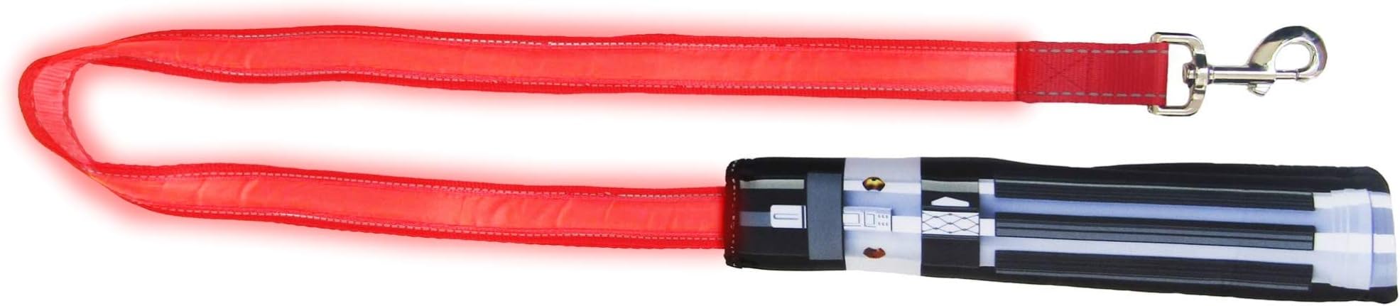 The Monster Factory Star Wars Light Up Darth Vader Red Lightsaber Dog Lead With USB Charger