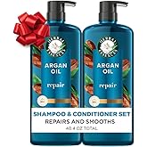Herbal Essences Argan Oil Repair Shampoo & Conditioner Set, Moisturizes & Smoothes, Paraben-Free, Color-Safe, pH-Balanced, Citrus Scent, 20.2 Fl Oz, 2-Pack