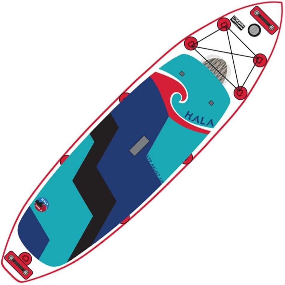 HALA GEAR Hala Carbon Straight Up 10'6 SUP Inflatable Stand Up Paddle Board