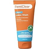 FemiClear® Ultra-Gentle Feminine Wash – Made with Lysine & Lemon Balm for Feminine Hygiene, Essentials for Vaginal Health (6FL oz)