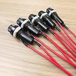Gebildet 6 x 30mm Pre-Wired Fuse Holder - AC 10A