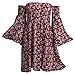 Womens Dress,Neartime Off Shoulder Flounce Sleeves Casual Floral Short Mini Dress (S, Red)