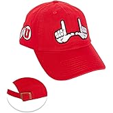 Desert Cactus University of Utah Baseball Hat UT Utes Brimmed Embroidered Hats Cap Adjustable Cloth Strap Adult (Style H) Red