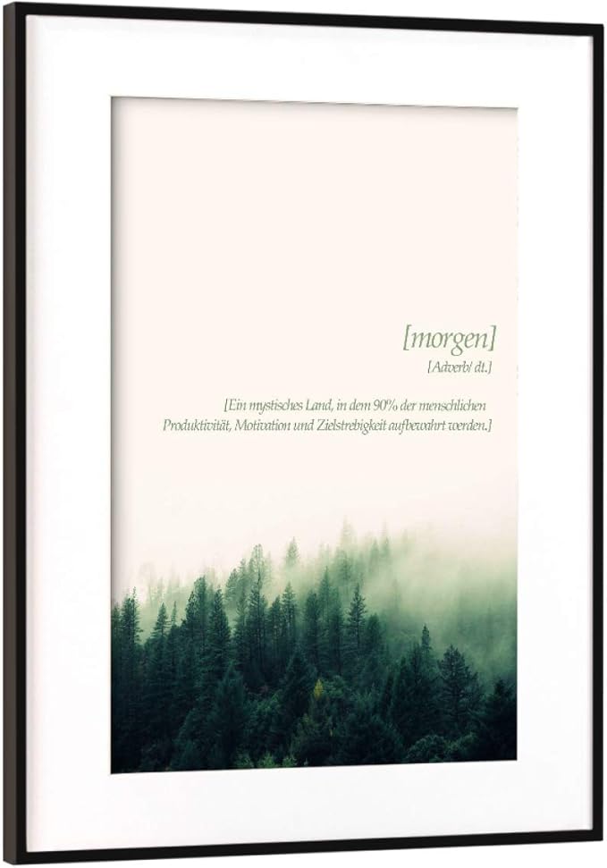 Amazon.de: artboxONE Poster mit Rahmen Schwarz (Metallic ...