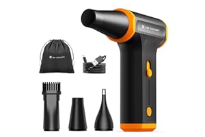 K&F CONCEPT Air Duster Electric 110000 RPM, Compressed Air Duster Air Blower 5000mAh Cordless, Brushless Motor, with 3 Nozzol