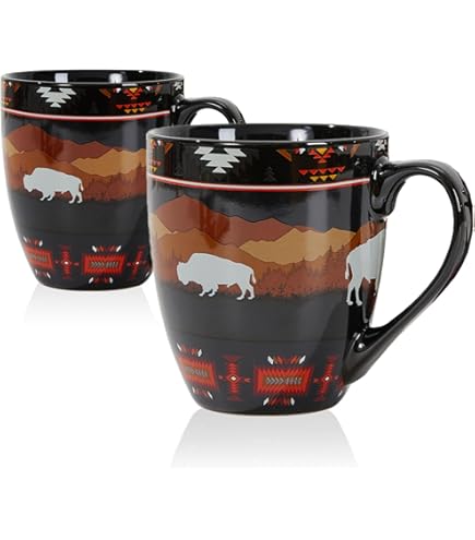 Amazon.com | NU TRENDZ Southwest Ceramic Coffee Mug with Handle, Ceramic  Tea Cup for Office and Home, for Cappuccino, Tea, Cocoa, Cereal, Hot  Chocolate: Espresso Cups