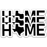 (3PCS) Texas Sticker – Texas Home Map Waterproof Vinyl US State Decal for Water Bottles, Laptops, Scrapbooking, Travel Gift, Local Pride, 3 x 1 inch